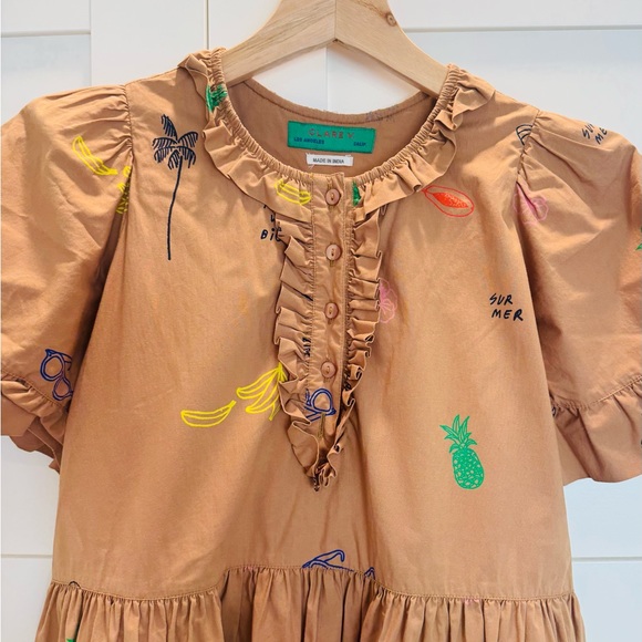 Clare V Tent Dress with Colorful Print - Picture 4 of 8